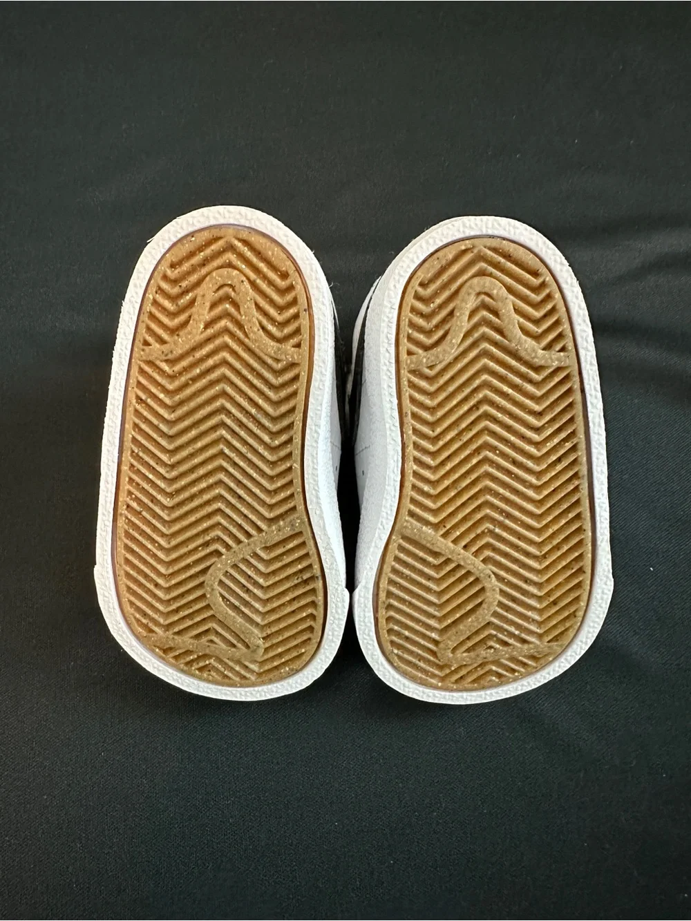 Nike Blazer Kids White Sneakers with Red Swoosh